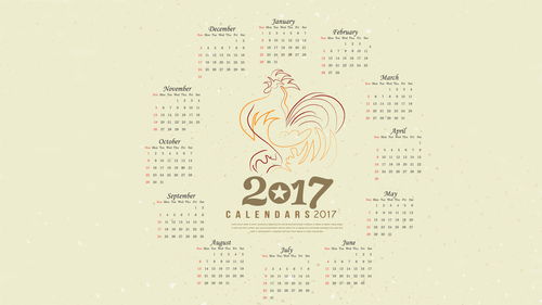 2017年日历全年表（2017年日历全年表黄历）