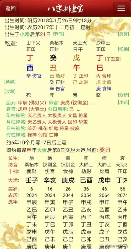 免费八字命盘分析（八字免费命盘详解）